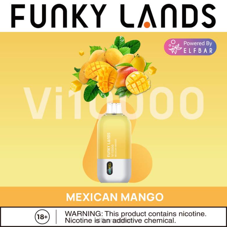 ELFBAR funky lands kertakäyttöinen vape vi10000 suihke HJ6R166 meksikolainen mango